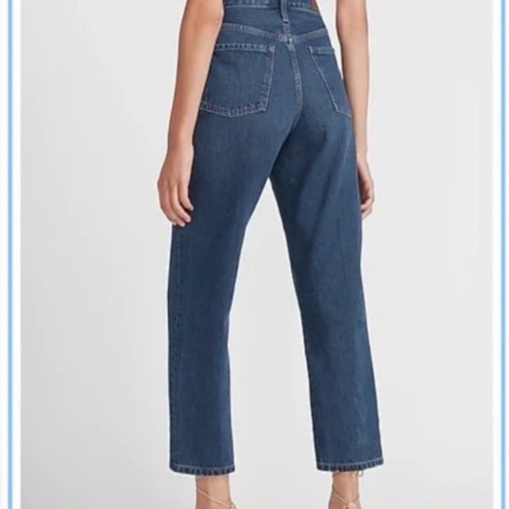 NWT Express High Waisted Original Cropped Dad Jeans Button Fly Size‎ 6 - Picture 3 of 7